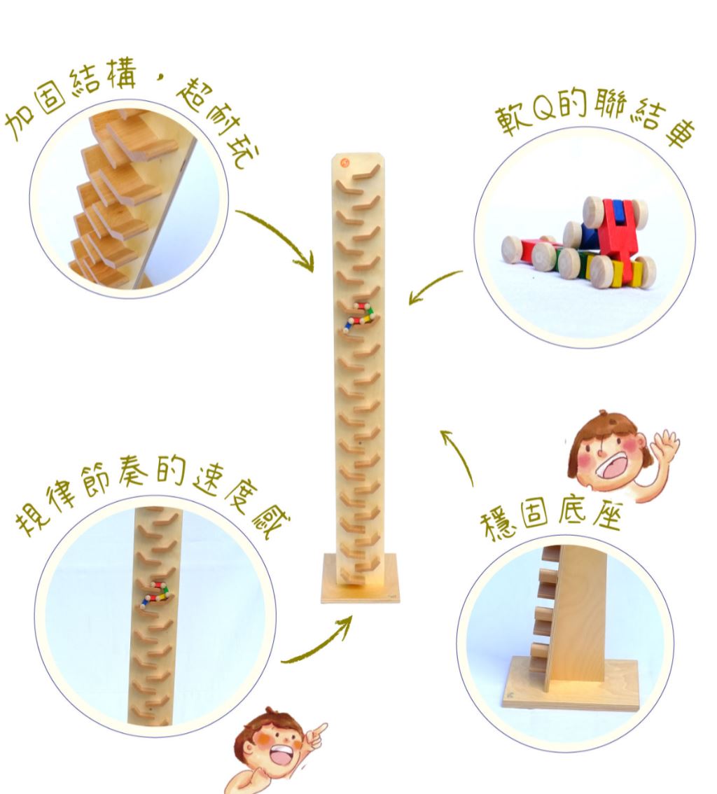 避免碰觸軌道，鍛鍊孩子手腕控制能力